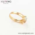 15087 New design bestselling popular fashion ladies ring plain style with multicolor ice stone